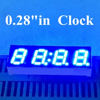 20PCS Blue 7 Segmentų Skaitmeninis Laikrodis Ekranas 4 Bitų Bendro katodo anodo 0.28