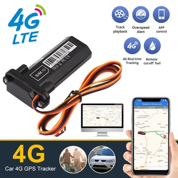 Automobilių 4G GPS Tracker Transporto priemonės OBD Sekimo Įrenginys atsparus Vandeniui, Built-in Baterijos Automobilio Mini GPS GSM SMS Ieškiklis Su Realaus Laiko Sekimas