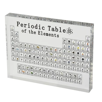 Cheminis Periodinės Lentelės Elementas Su 85-tiek Akrilo Ekrano Namų Dekoro Raštas Ornamentu Mėginių Mokykloje Mokosi