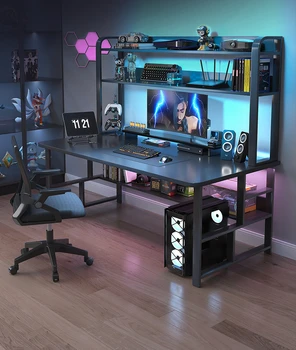 E-sportas namuose stalinio kompiuterio stalas spinta integruotas studentų namų minimalistinio workbench