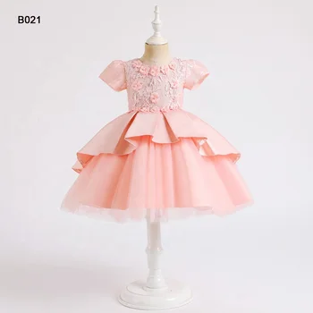 Jancember B021 2021 Aukštos Kokybės 3d Gėlių Šalis Suknelė Vaikams Flower Girl Dress Modelius