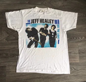 Jeff Healey Juosta Pamatyti Šviesą Albumą Adult T-shirt Visi Dydis S-5XL 1L342 ilgomis rankovėmis