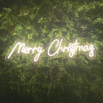 Linksmų Kalėdų Neoninės Šviesos Ženklas Užsakymą Led Neon Požymiai Asmeniniams Kalėdų Šalis Dekoro Neon Namo Sienos Meno Apdaila Žibintai