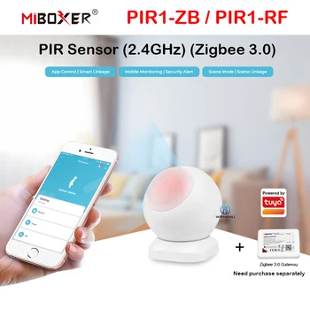 MiBoxer PIR1-RF/ZB PIR Infraraudonųjų spindulių Kūno Jutiklis (2.4 GHz)/(Zigbee 3.0) Pažangios Susiję Judesio Aptikimo Lemputė Šviesos Juostelės