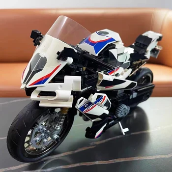 Miestas S1000TT Motociklo Modelio Blokai Greitį, Motociklai, Transporto priemonės Plytų Komplektas Žaislus Berniukui Gimtadienio Dovana SS Techninės