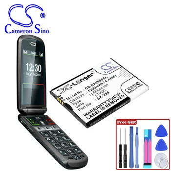 Mobilųjį, SmartPhone 1200mAh / 4.44 Wh Baterija Emporia AK-V99 Pasirinkite V99 Pagrindinio V26 Spalva Juoda Voltų 3.70 V