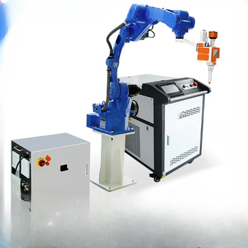 Robotas lazeriu, suvirinimo aparatas šešių ašių jungtis pramoninės klasės mechaninė rankos metalo lazerinio suvirinimo mašina automatinė