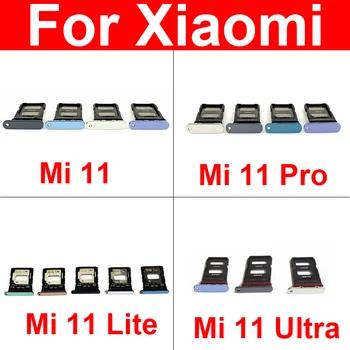 Sim Kortelės Dėklas Turėtojas Xiaomi Mi 11 Pro Lite Ultra Sim Tray Kortelės Lizdo Adapteris, Remontas, Dalys