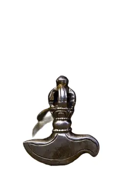 Surinkimo kinijos Rankų darbo gryna geležis Budizmas magija ginklas,Namų Dekoro Metalo Amatų,Aukštis 4.8 cm,Plotis-4.4 cm