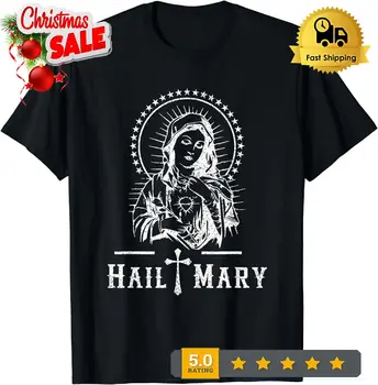 Sveika, Marija Malda į Šventąją-Marija, Motina-Dievo Katalikų Tikėjimą T-Shirt