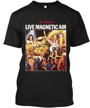 Tik Nauji Max Webster Gyventi Magnetinio Oro Kanados Hard Rock T-Shirt Dydis S-4XL ilgomis rankovėmis