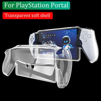 Už PS5 PlayStation Portale apsaugos atveju skaidrios TPU minkštas apsaugoti shell aišku, apsauginės rankovės padengti protal