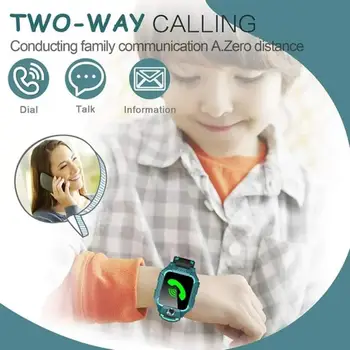 Vaikai Smart Laikrodžiai GPS Tracker Telefonu Berniukų, Mergaičių Skaitmeninis Riešo Žiūrėti Sporto Smart Žiūrėti Touch Screen mobilusis telefonas, Fotoaparatas