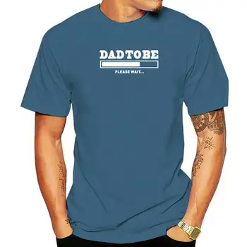 Vasarą Naujasis Tėtis Būtų Juokinga, Besilaukiančios Kūdikio Pakrovimo T Marškinėliai trumpomis Rankovėmis O Kaklo Mados Medvilnės Vyrų Tėvas Tėtis Tėtis T-shirts