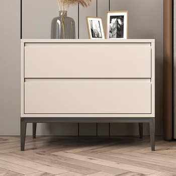 Visi-medžio masyvo staliukas modernus minimalistinio italijos minimalistinė balta vėjo miegamųjų namo Šiaurės saugojimas pusėje kabinetas