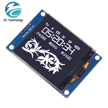 VISI NAUJI 1.5 Colių 128x128 OLED Shield Ekrano Modulis Aukštos kokybės Produktas Už Aviečių Pi STM32 Už Arduino