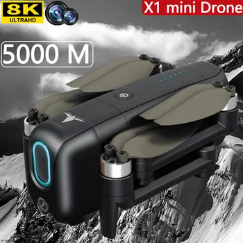 X1 8K drone su kamera Nešiojamų GPS mini keturias ašis Drone Automatinė kliūčių vengimo nuotolinio valdymo drone Profesinės drone