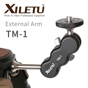 XILETU TM-1 Aliuminio Fotoaparato Trikojis Mini Universalus Išorės Rankos 1/4