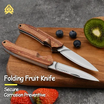 XTL Vaisių peilis, nešiojamas sulankstomas skustukas, nešiojamas sulankstomas peilis, nerūdijančio plieno vaisių peilis