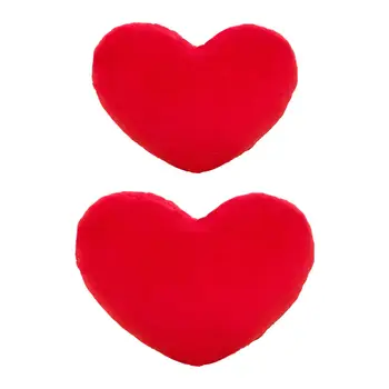 Širdies Formos Pagalvė Minkšta Raudona Romantiška Valentino Dekoro Automobilio Šalies Namų