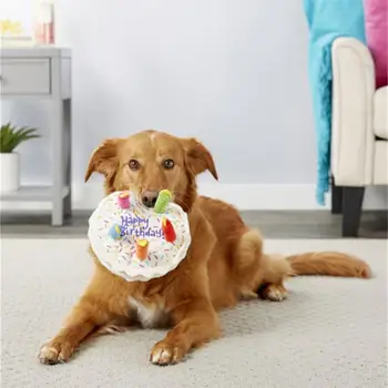Šuo Kramto Žaislą Mielas Pliušinis Tortas Interaktyvus Anti-Girgždėti Mokymo Žaislai, Minkštas Keksas Įdaryti Didelis Šuo, Šuniukas Žaislai Naminių Kačių Bendrovė Žaislas